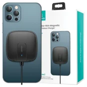 USAMS USAMS induktivni polnilnik US-CD159 magneticW1 15W ekstra tanek iPhone serija 12 črn/črn CD159DZ01