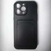 Infostyle Silikonski ovitek Card za iPhone 14 Pro Max Črna/TPU silikon