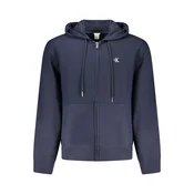 CALVIN KLEIN MEN'S BLUE ZIP-UP SWEATSHIRT
