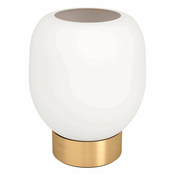 EGLO 900307 | Manzanares Eglo stolna svjetiljka 18cm sa prekidacem na kablu 1x E27 brušeno zlato, zlatno, opal