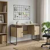 vidaXL Miza s shrambo Sonoma hrast 120 x 50.5 x 75.5 cm