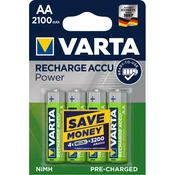 VARTA AA 2100mAh HR6, punjive NiMH baterije (rechargeable VARTA Ready to use) PAK4 (cena po kom.)