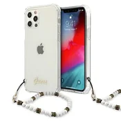 Guess Prozoren bel ovitek za iPhone 12