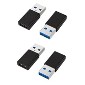 INF USB 3.0 Type-C ženski na USB-A moški adapter, hitro polnjenje, 5Gbps Black, (5000276714)