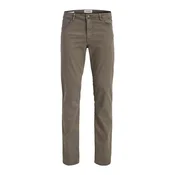 Jack & Jones Hlače iz tkanine Clark Finn 12293328 Rjava Regular Fit