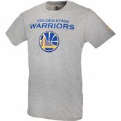 New Era Moška majica Golden State Warriors Team Logo Tee Siva