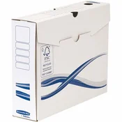 Arhivska kutija, A4, 80 mm, FELLOWES Bankers Box Basic, plava i bijela 4460103