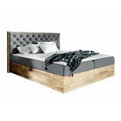 Boxspring postelja Baltimore 182 (Wotan hrast + Faro 4)