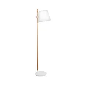 Stojeca lampa VIANA 1xE27/60W/230V bela/smeda