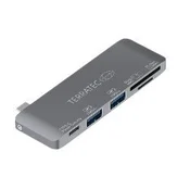 Terratec Postaja USB 3.2 Gen 1 Type-C, siva