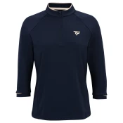 Ženski pulover Tecnifibre W Thermozip 3/4 Sleeve Marine XS