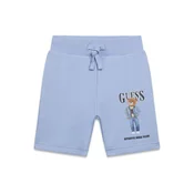 Guess Kratke hlače iz tkanine N6RD02 KAD74 Svetlo modra Regular Fit
