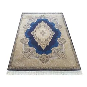 Dywanopol Kos preproge EXCLUSIVE Qum Silk 02 v mornarsko modri barvi, 160 x 230 cm