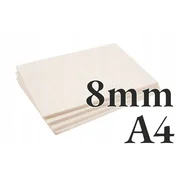 ONLY Brezova vezana plošča 8 mm A4 4 kosi