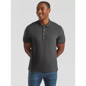Ciemno szara koszulka męska polo Tailored Fit Friut of the Loom