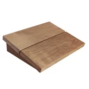 Topsauna Naslon za glavo za savno - vzglavnik za savno iz trepetlike - lesena blazina - Thermowood rjava