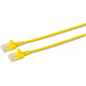 MicroConnect U/UTP CAT6A tanek 7,5 m rumen, V-UTP6A075Y-SLIM