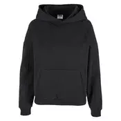 Womens Organic Oversized Hoodie Black