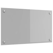 Kuhinjski zid Svijetlo siva 70 x 40 cm Staklo otporno na udarce
