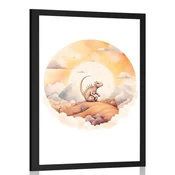 Plakat zasanjani svet dinozavrov - 60x90 white