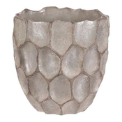 Autronic Embalaža za rože Concrete cover - cell pattern, size L, silver-gray (BMO3624-L)