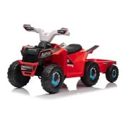 Deciji Motor ATV na baterije sa prikolicom TS-039 crveni