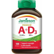 Jamieson Vitamin A i D Premium 10000 IU / 800 IU 100 kapsula