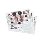 Etiketa za zamenjavo distribucije 9 x 7 cm, 50 kosov
