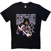 Jimi Hendrix Lightning Black M Majica