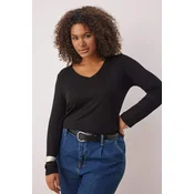 Trendyol Curve Ženska bluza Tbbaw26Af00025, Crna