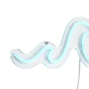 Neonska stenska svetilka modra vklj. LED - Wave