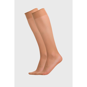 Bellinda DIE PASST KNEE-HIGHS 20 DAY - Womens tights matte knee-high socks - almond