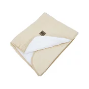 EKO Odeja muslin s krznom Latte 75x90 cm