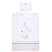 Set posteljine od 3 dijela Lorelli - Little Rabbits, sivi