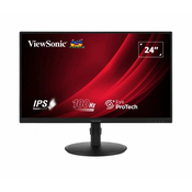 ViewSonic Monitor VG2408A 23.8 1920x1080 IPS 100Hz VGA HDMI DP Speakers