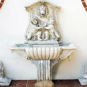 Casa Padrino luxury baroque wall fountain gray 119 x H. 158 cm - Made in Italy