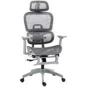Homestar Pisarna stol Ergonomičen pisarniški stol 66x64x114-122 cm Siva