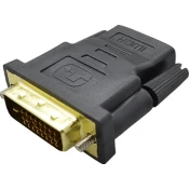 Adapter DVI moški (24+1) na HDMI ženski, črn