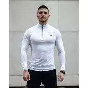 Avenox Muška majica Revolution, Zip kragna, Bela