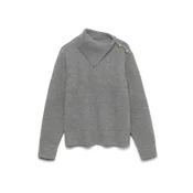 VERO MODA Pulover VMHAZEL siva