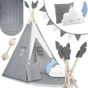 Nukido NK-406 šotor tipi za otroke - siv
