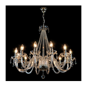 Wranovsky JWZ117122101 - Kristalni luster na lancu BONTON 12xE14/40W/230V