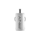 PNY USB Fast Car Charger Weiß 12V 2.4 Amp P-P-DC-UF-W01-RB