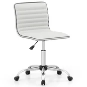 COSTWAY Ergonomski pisarniški stol Oblazinjeni vrtljivi stol, (5000302314)