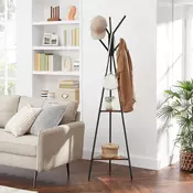 Songmics Stojalo za plašče RCR16BX 50x43.5x181.6 cm rjava