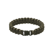 Mil-tec Survival paracord zapestnica 15mm, olivno zelena