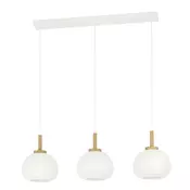 Eglo 44066 - Luster na sajli SUMMERHILL 3xE27/40W/230V bela/bež