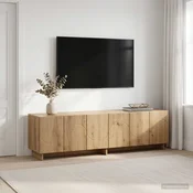 vidaXL TV stojalo 140 x 34,5 x 40 cm Artisan hrast Konstruiran les