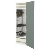 METOD / MAXIMERA Visoki element-ostava, bela/Nickebo mat sivozelena, 60x60x200 cm
