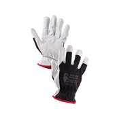 Kombinirane rokavice TECHNIK PLUS, črno-bele, velikost 2,5 mm, kosov. 07